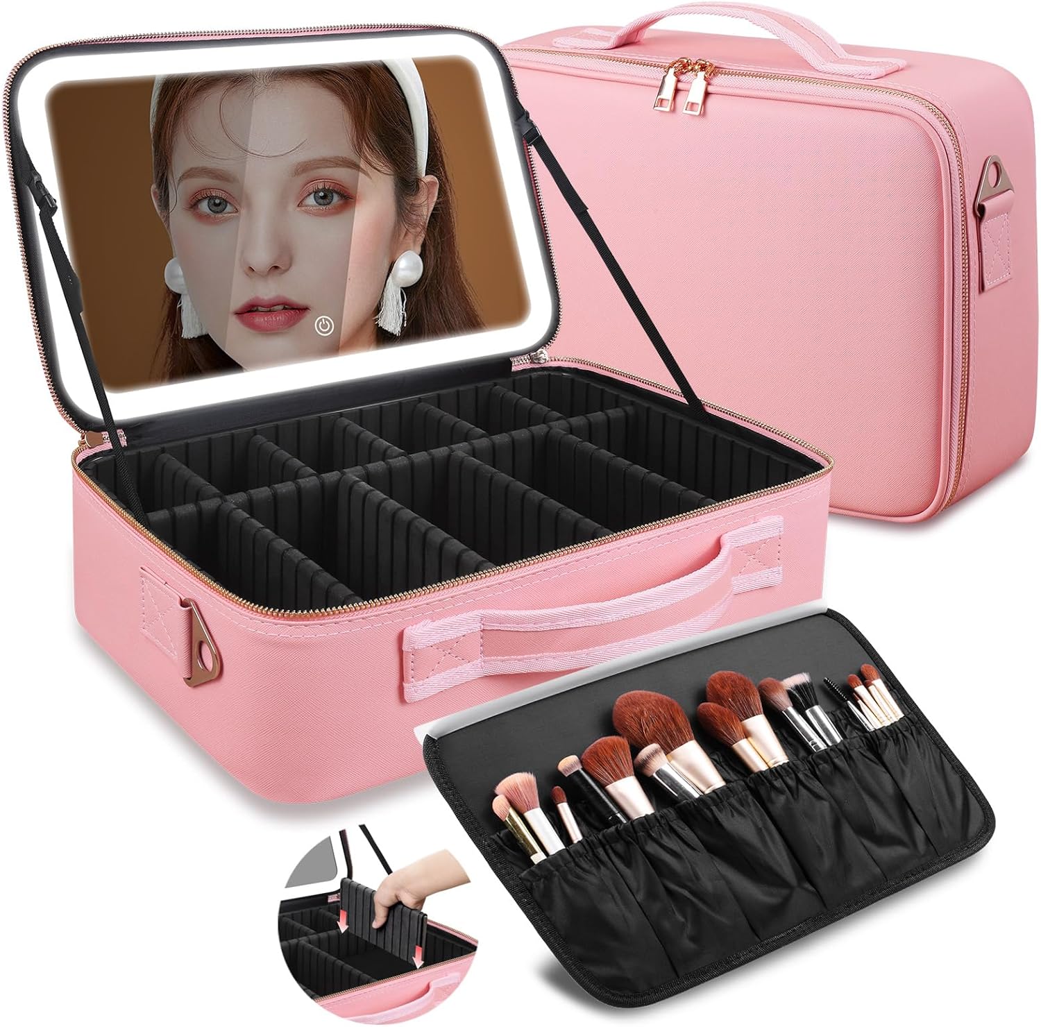 Women Bags Medium Size - Large Capacity Makeup Bag 15''X11'' with