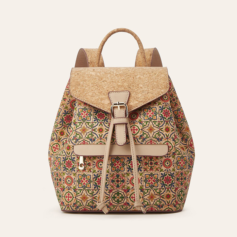 Backpack Bags Retro Cork Leath - огляд і ціна Women Bags Medium Size