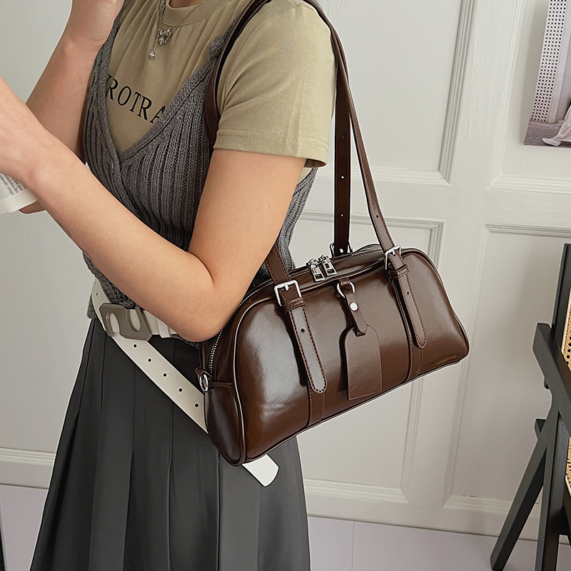 Women's PU Leather Boston Bag  - огляд і ціна Women Bags For Airport