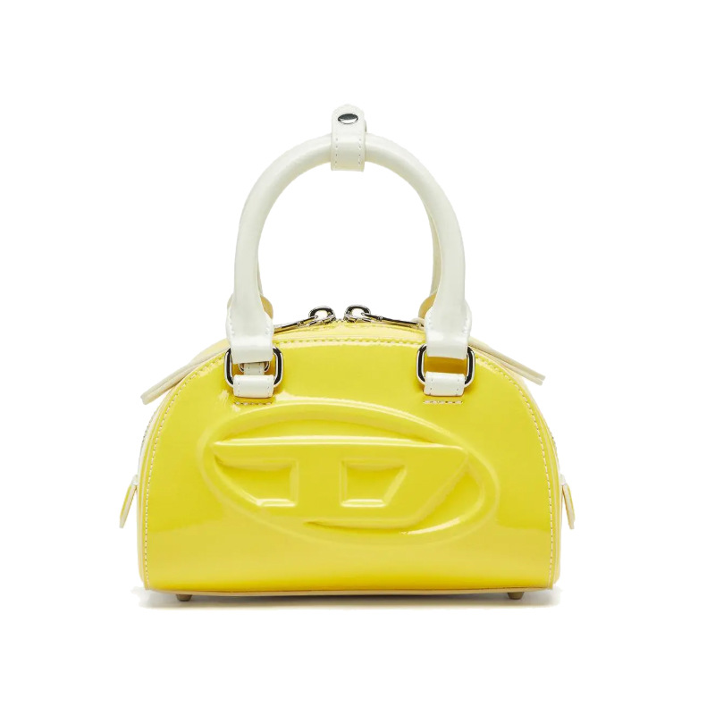 Bright Yellow Shiny Patent PU  - огляд і ціна Women Bags Zip