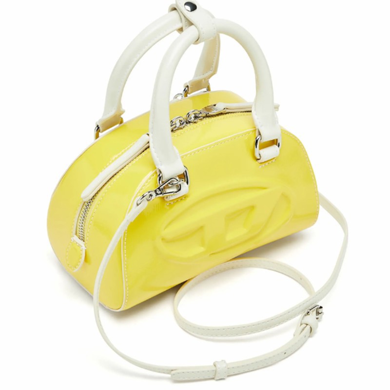 Bright Yellow Shiny Patent PU  - огляд і ціна Women Bags Zip