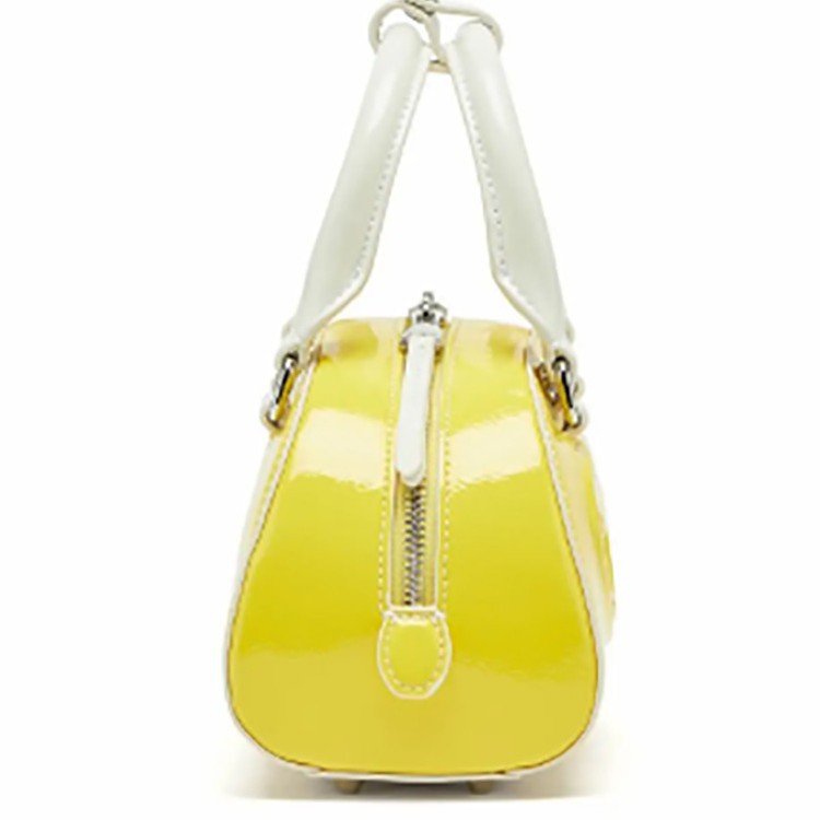 Bright Yellow Shiny Patent PU  - огляд і ціна Women Bags Zip