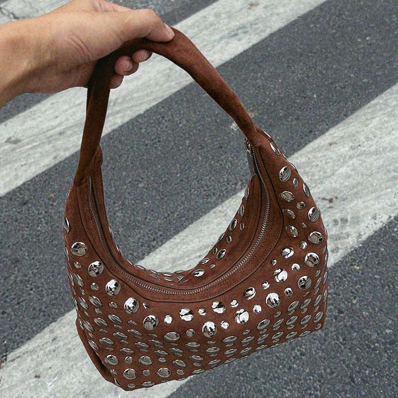 New high-end Leather Rivet Buc - огляд і ціна Women Bags High End Brands