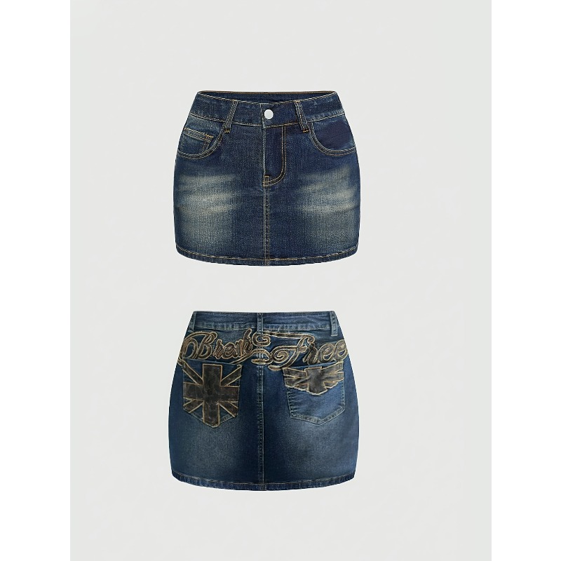 Summer Denim Retro Short Skirt - огляд і ціна Women Bags Mini