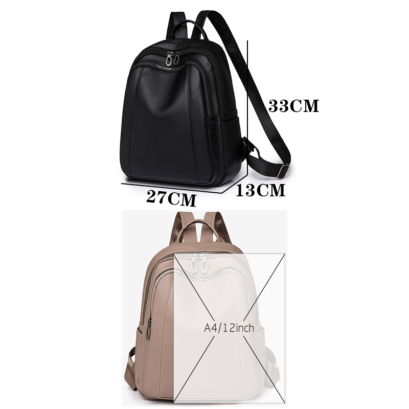 High Quality Leather Backpack  - огляд і ціна Women Bags Medium Size
