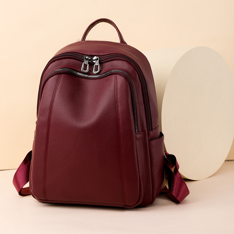 High Quality Leather Backpack  - огляд і ціна Women Bags Medium Size