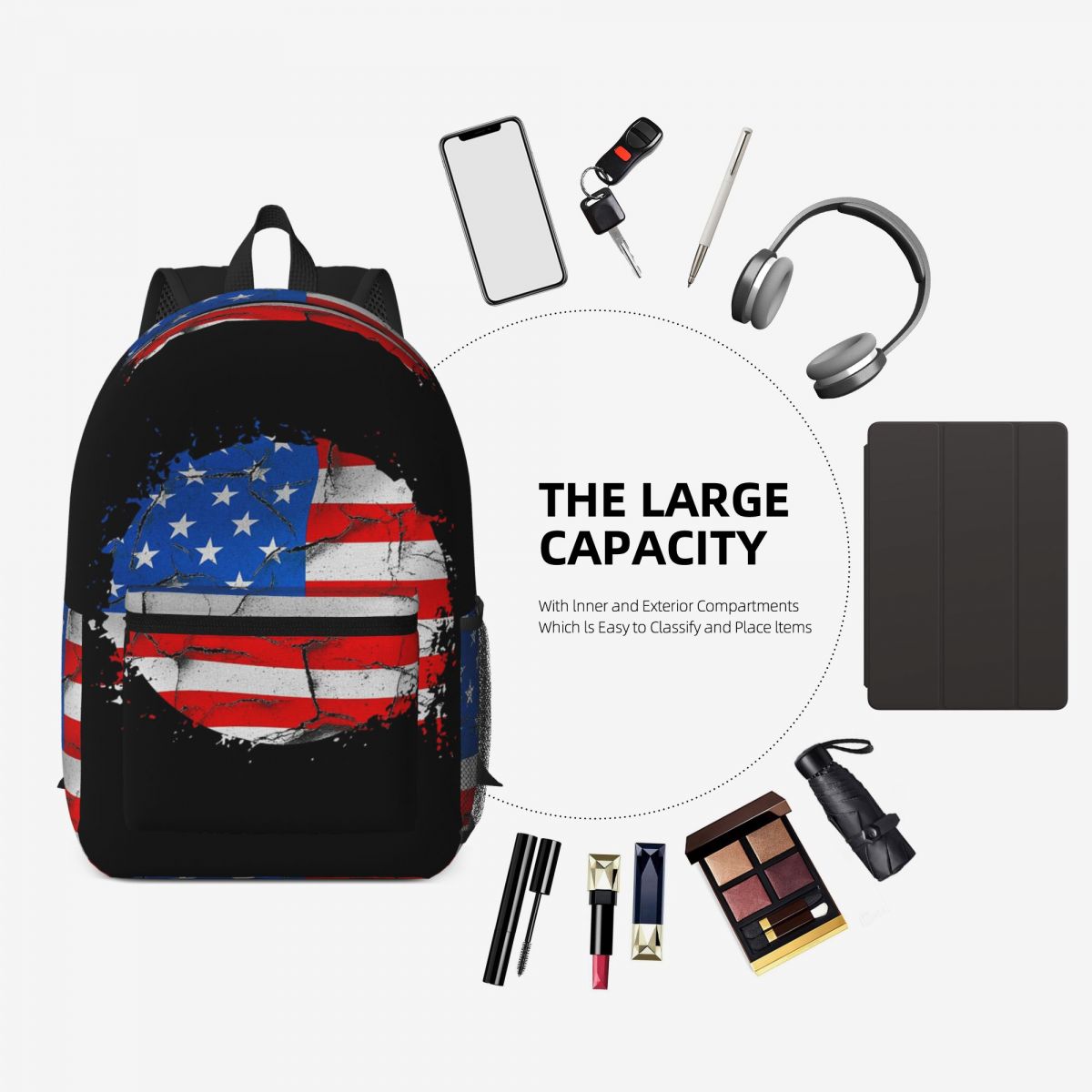 USA America American Flag Back - огляд і ціна Women Bags Usa