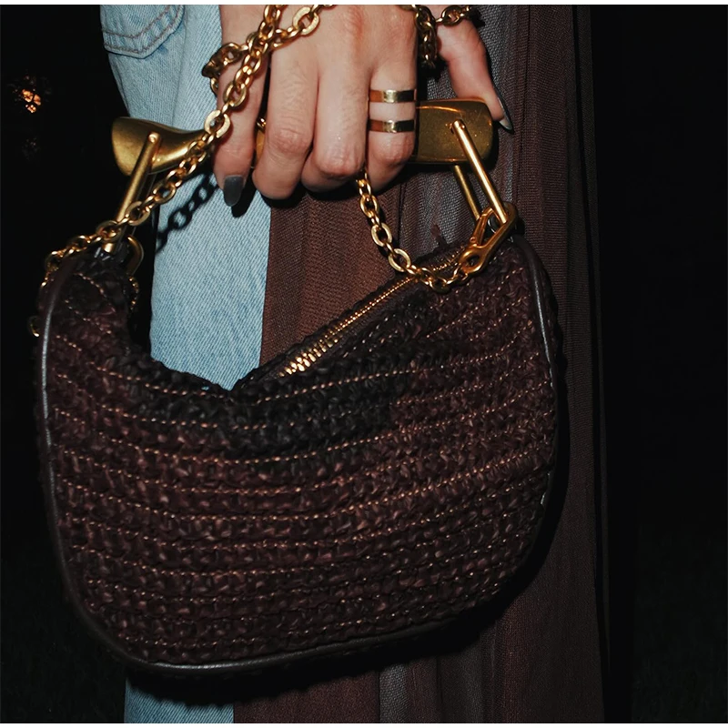 Gold Handle Brand Handwoven Ha - огляд і ціна Women Bags High End Brands