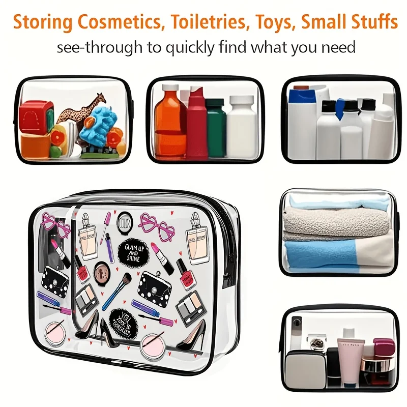 1pc Clear Makeup Bag Transpare - огляд і ціна Women Bags For Airport