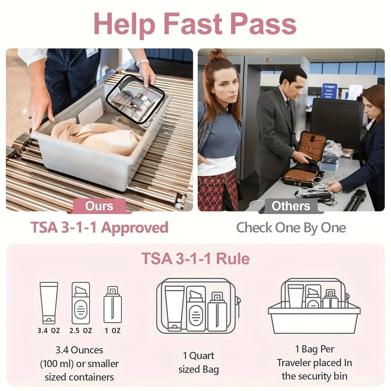 1pc Clear Makeup Bag Transpare - огляд і ціна Women Bags For Airport