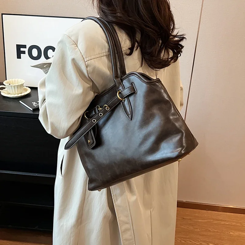 PU Leather Retro Tote Bag for  - огляд і ціна Women Bags For Airport