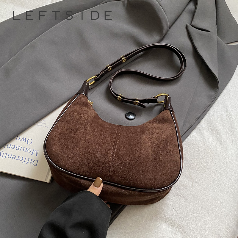 LEFTSIDE Women Small Suede Sho - огляд і ціна Women Bags Trend 2025
