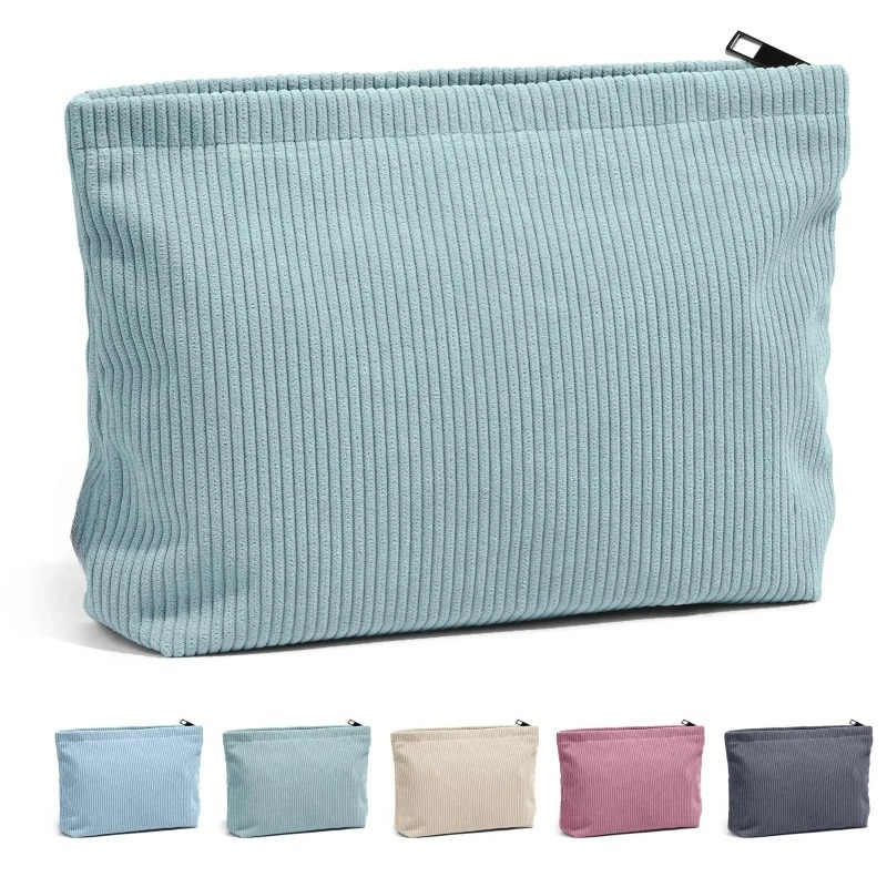Corduroy Travel Cosmetic Bag P - огляд і ціна Women Bags Medium Size