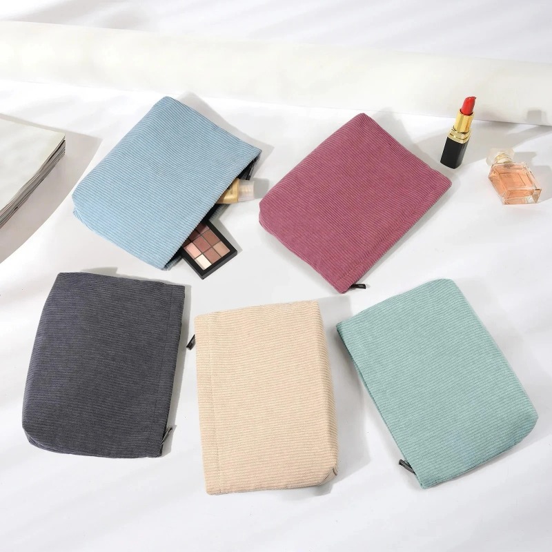 Corduroy Travel Cosmetic Bag P - огляд і ціна Women Bags Medium Size
