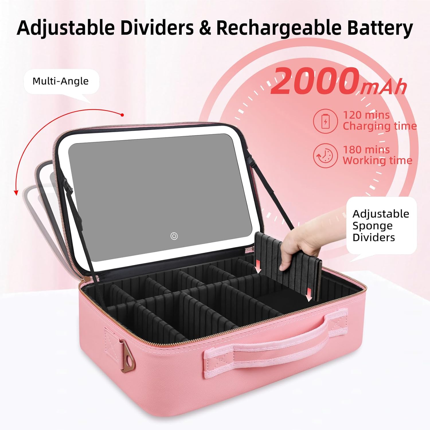 Large Capacity Makeup Bag 15'' - огляд і ціна Women Bags Medium Size