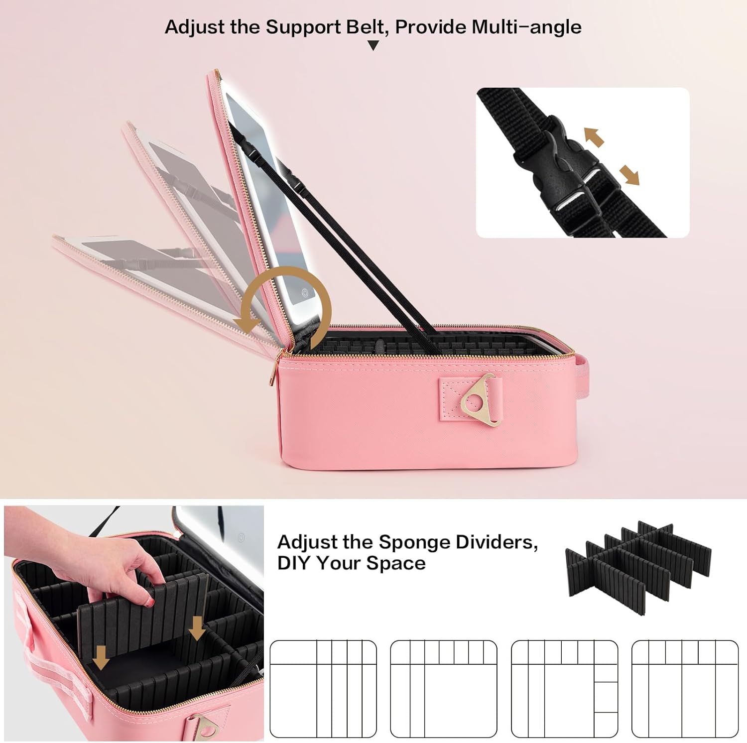 Large Capacity Makeup Bag 15'' - огляд і ціна Women Bags Medium Size